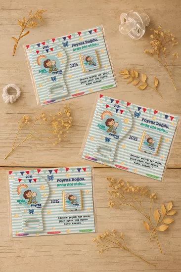 Çikolatalı Balon Açacak Magnet | Yeni Doğan, Baby Shower, Doğum Günü, Diş Buğdayı Hediyesi
