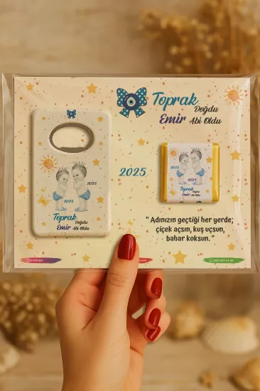 Çikolatalı Açacak Magnet – Bebek Hediyesi Magnet