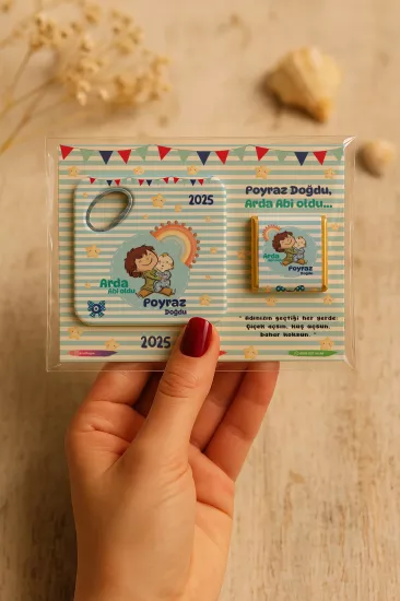 Çikolatalı Kare Bardak Altlığı Açacak Magnet