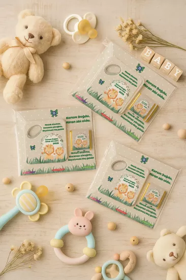 Kişiye Özel Çikolatalı Açacak Magnet – Baby Shower & Yeni Doğan Hediyesi