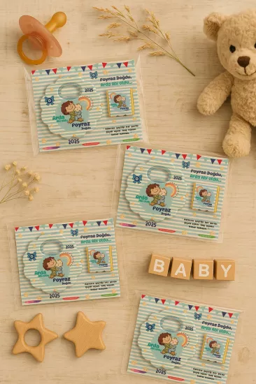 Kişiye Özel Çikolatalı Papatya Açacak Magnet – Bardak Altlığı Hediyelik