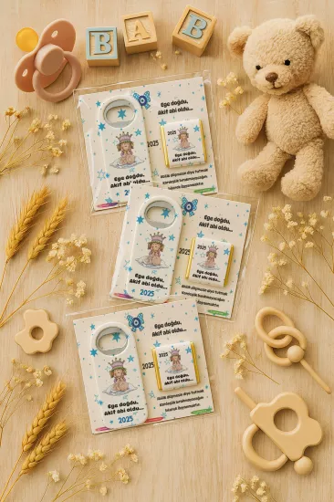 Çikolatalı Açacak Magnet | Bebek ve Özel Gün Hediyelikleri