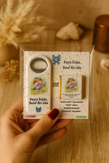 Çikolatalı Açacak Magnet | Bebek ve Özel Gün Hediyelikleri