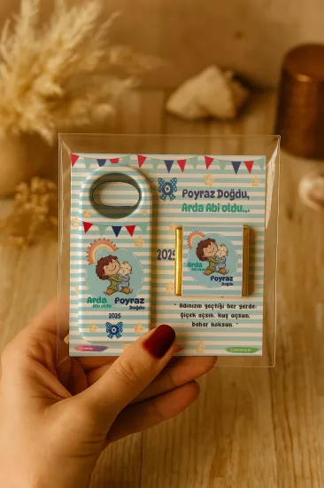 Çikolatalı Açacak Magnet | Bebek ve Özel Gün Hediyelikleri