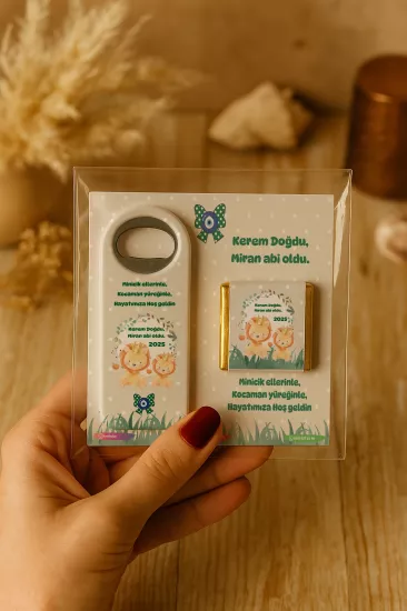Çikolatalı Açacak Magnet | Bebek ve Özel Gün Hediyelikleri