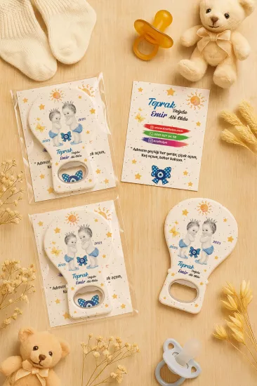 Jelatin Kartlı Bebek Hediyesi Balon Açacak Magnet | Baby Shower – Doğum Günü – Diş Buğdayı