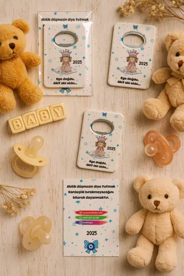 Kartlı Açacak Magnet | Bebek ve Baby Shower Hediyesi