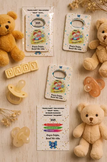 Kartlı Açacak Magnet | Bebek ve Baby Shower Hediyesi