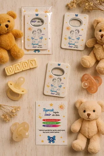 Kartlı Açacak Magnet | Bebek ve Baby Shower Hediyesi