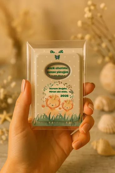 Kartlı Açacak Magnet | Bebek ve Baby Shower Hediyesi