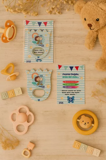 Kişiye Özel Lale Açacak Magnet | Yeni Doğan Bebek Hediyeliği