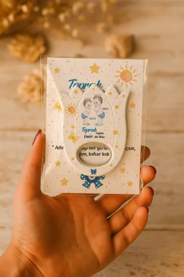 Bebek & Doğum Günü Kartlı Lale Açacak