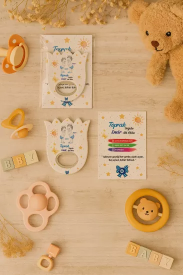 Bebek & Doğum Günü Kartlı Lale Açacak