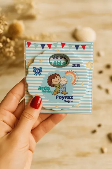 Kartlı Papatya Bardak Altlığı Açacak Magnet