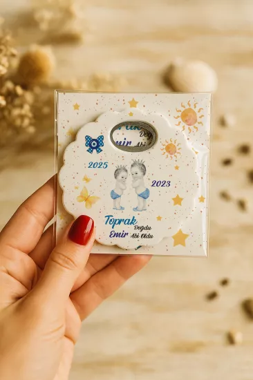 Kartlı Papatya Bardak Altlığı Açacak Magnet