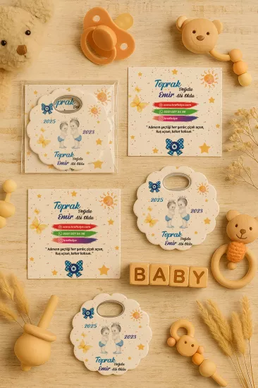Kartlı Papatya Bardak Altlığı Açacak Magnet