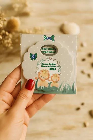 Kartlı Papatya Bardak Altlığı Açacak Magnet