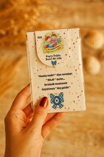 Kişiye Özel Bebek Hediyesi Mıknatıslı Kitap Ayracı