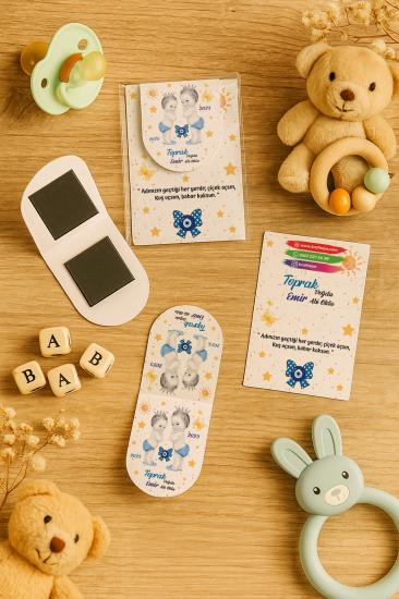 Kişiye Özel Bebek Hediyesi Mıknatıslı Kitap Ayracı