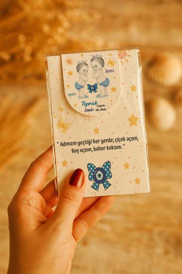 Kişiye Özel Bebek Hediyesi Mıknatıslı Kitap Ayracı