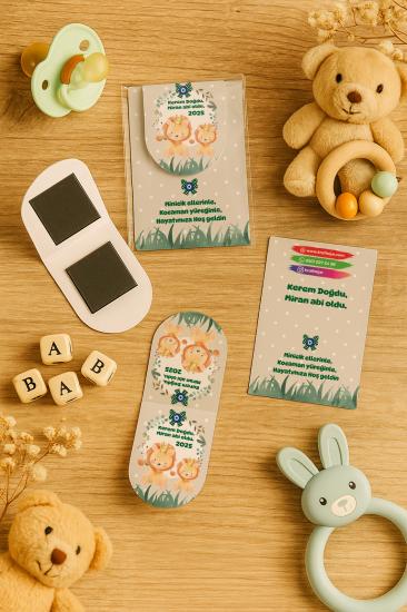 Kişiye Özel Bebek Hediyesi Mıknatıslı Kitap Ayracı