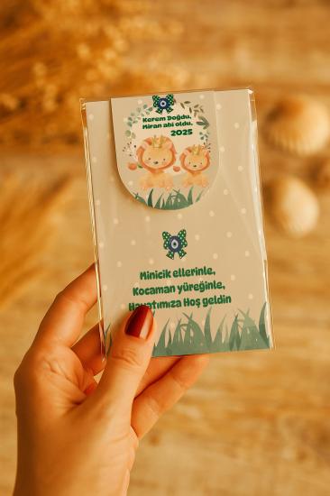 Kişiye Özel Bebek Hediyesi Mıknatıslı Kitap Ayracı