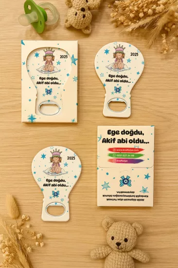 Kutulu Balon Açacak Magnet – Yeni Doğan, Baby Shower, Doğum Günü, Diş Buğdayı Hediyesi