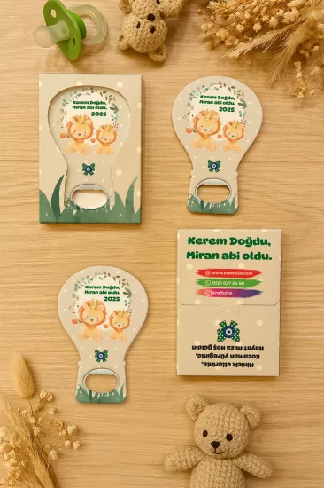 Kutulu Balon Açacak Magnet – Yeni Doğan, Baby Shower, Doğum Günü, Diş Buğdayı Hediyesi