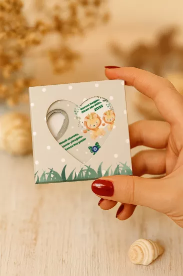 Yeni Doğan, Baby Shower ve Doğum Günü Kutulu Kalp Açacak Magnet