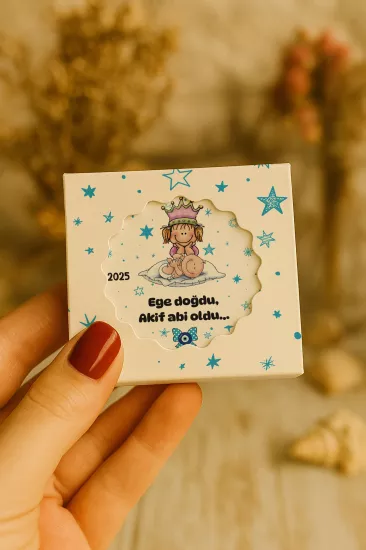 Kişiye Özel Kutulu Kapak Şekilli Açacak Magnet | Özel Gün Hediyelikleri