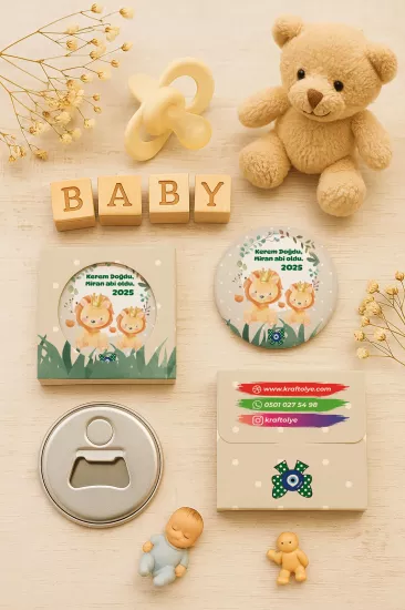 Kişiye Özel Kutulu Metal Açacak Magnet – Doğum Günü, Baby Shower ve Bebek Hediyelikleri