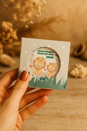Kişiye Özel Kutulu Metal Açacak Magnet – Doğum Günü, Baby Shower ve Bebek Hediyelikleri