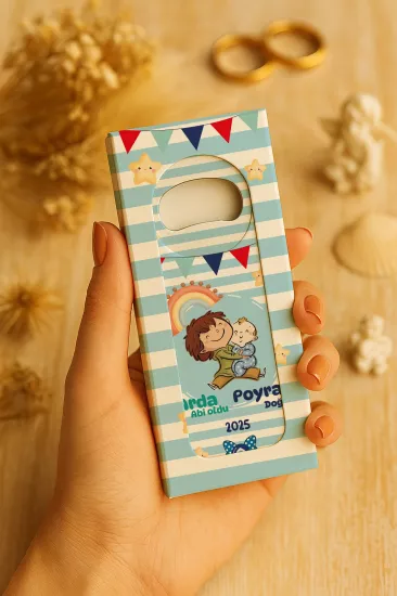 Yeni Doğan, Baby Shower, Doğum Günü Hediyesi Kutulu Açacak Magnet