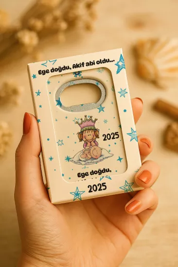 Mühürlü Açacak Magnet – Bebek Hediyesi