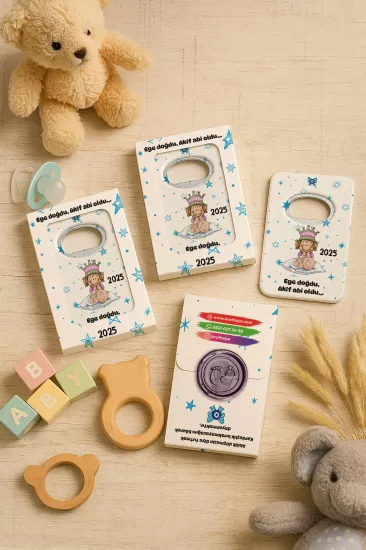 Mühürlü Açacak Magnet – Bebek Hediyesi