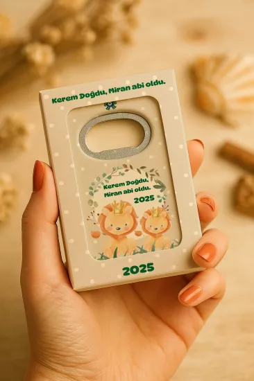 Mühürlü Açacak Magnet – Bebek Hediyesi