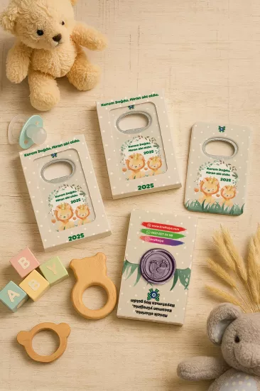 Mühürlü Açacak Magnet – Bebek Hediyesi