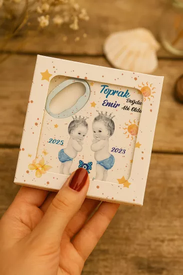 Mühürlü Kutulu Bebek Hediyelikleri | Kişiye Özel Metal Açacak Magnet