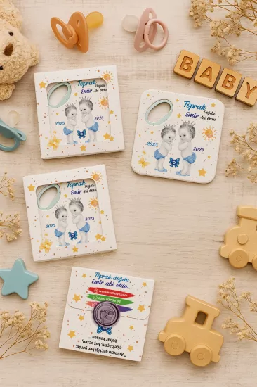 Mühürlü Kutulu Bardak Altlığı Açacak Magnet
