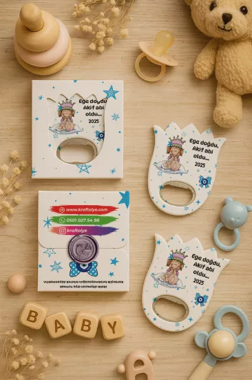 Mühürlü Kutulu Lale Açacak Magnet Hediyelik
