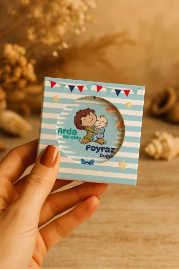 Mühürlü Kutulu Bebek Hediyelikleri | Kişiye Özel Metal Açacak Magnet