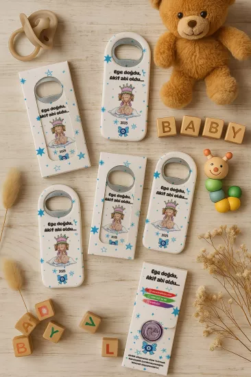 Yeni Doğan, Baby Shower ve Doğum Günü Hediyesi Mühürlü Açacak Magnet