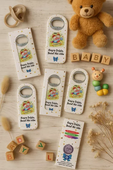 Yeni Doğan, Baby Shower ve Doğum Günü Hediyesi Mühürlü Açacak Magnet