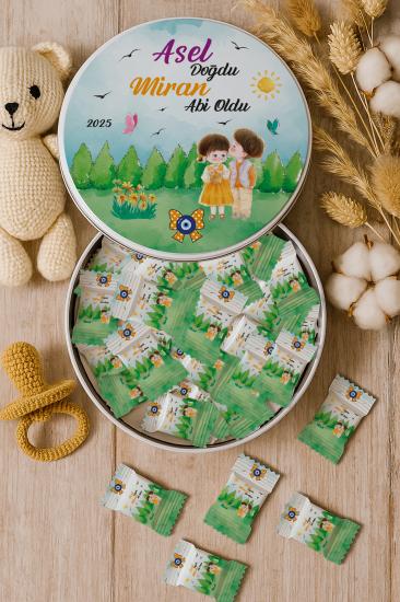 Kişiye Özel Metal Kutulu Madlen Çikolata – Doğum Günü & Baby Shower