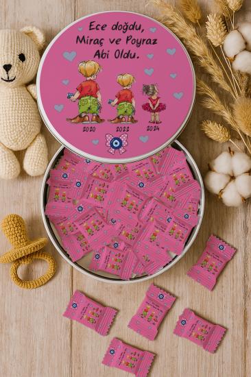 Kişiye Özel Metal Kutulu Madlen Çikolata – Doğum Günü & Baby Shower