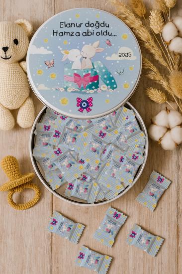 Kişiye Özel Metal Kutulu Madlen Çikolata – Doğum Günü & Baby Shower