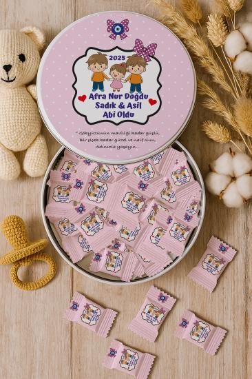 Kişiye Özel Metal Kutulu Madlen Çikolata – Doğum Günü & Baby Shower