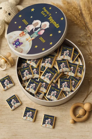 Kişiye Özel Bebek Hediyelikleri | Sargılı Madlen Çikolata | Yeni Doğan – Baby Shower – Doğum Günü – Diş Buğdayı