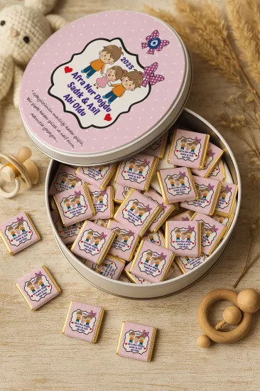 Kişiye Özel Bebek Hediyelikleri | Sargılı Madlen Çikolata | Yeni Doğan – Baby Shower – Doğum Günü – Diş Buğdayı