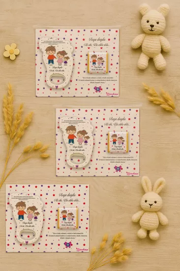 Yeni Doğan Bebek, Doğum Günü, Baby Shower, Diş Buğdayı Hediyesi Çikolatalı Ayak İzi Açacak Magnet